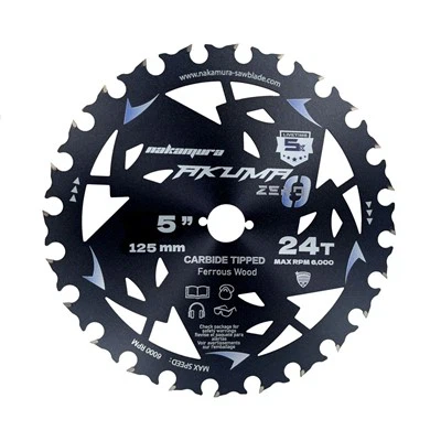 Hoja de sierra TCT de 125 mm para madera